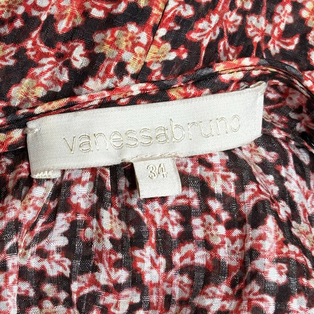 Vanessa Bruno Silk Ijka Floral Dress Size 34 EU 2 US - Picture 4 of 10